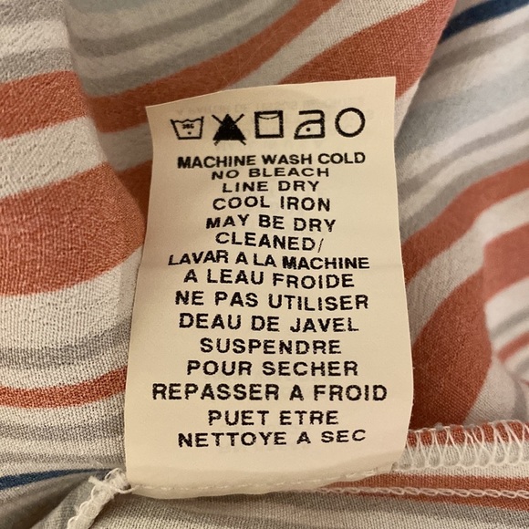 Allen Schwartz Boutique line striped cold shoulder sheath midi dress size 4 - Picture 4 of 11